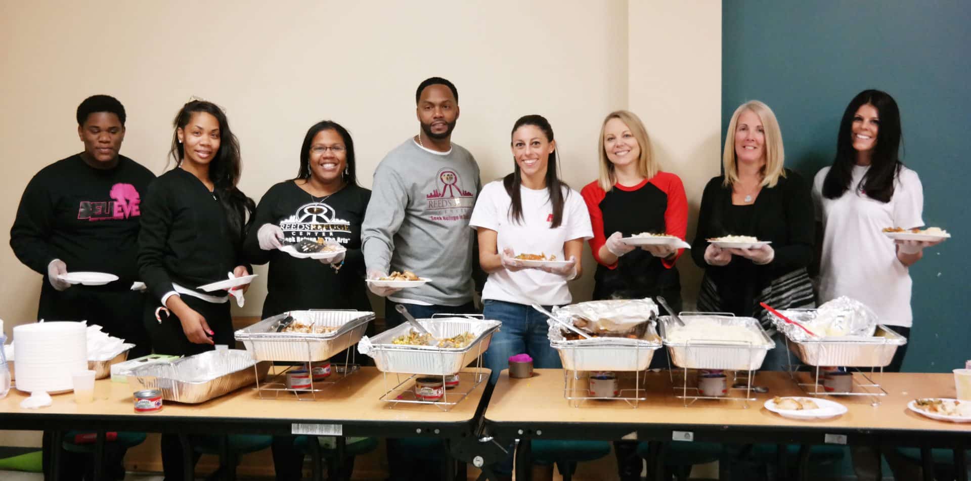 Buccini/Pollin Group Employees Serve Thanksgiving Lunch at Reed’s Refuge
