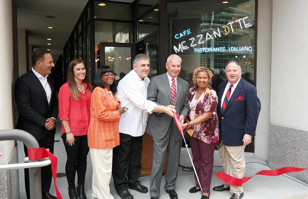 The Buccini/Pollin Group’s Commercial Tenant, Cafe Mezzanotte Received a Makeover and Celebrated a Grand Re-Opening!