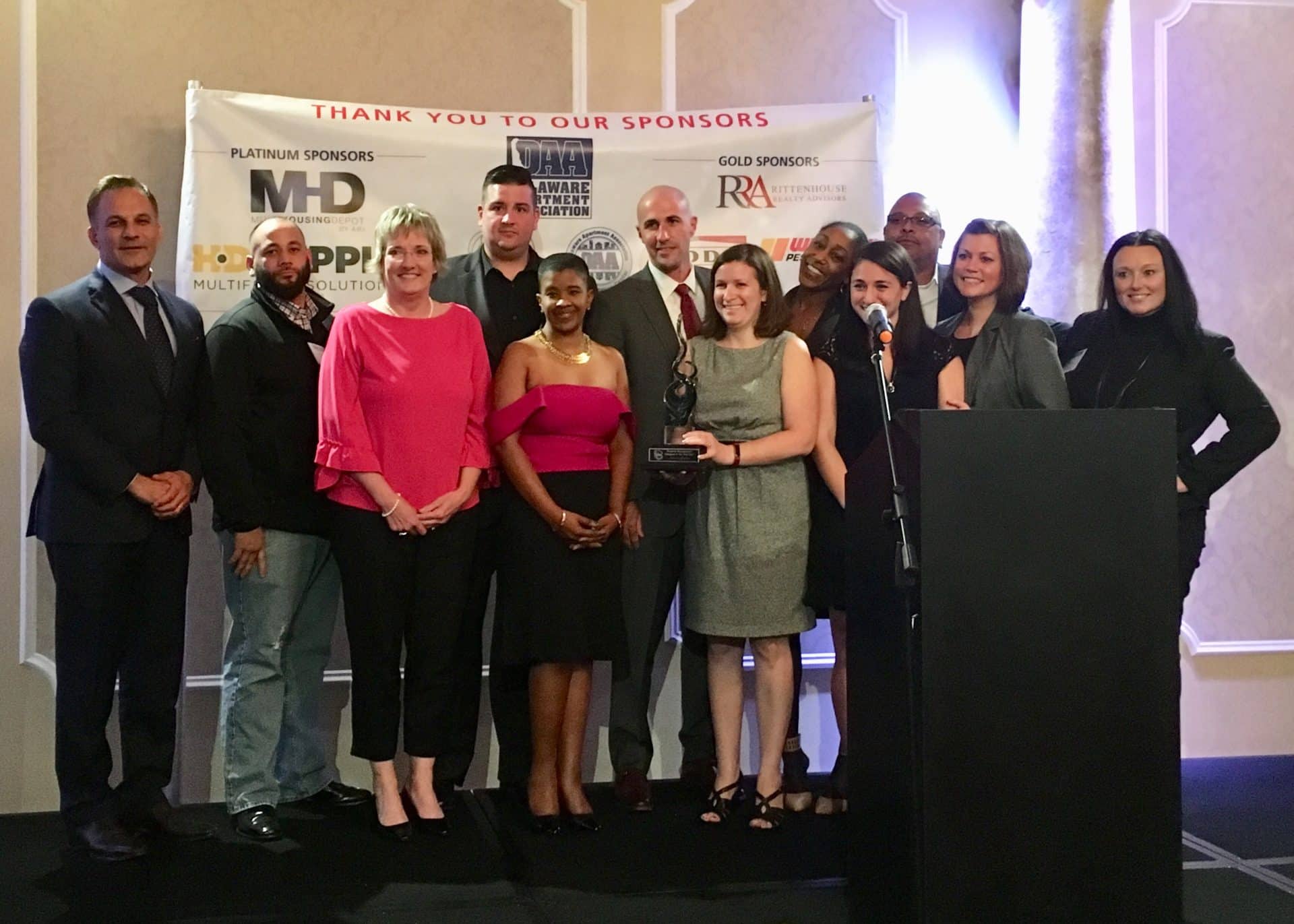 ResideBPG Awarded Management Company of the Year by the Delaware Apartment Association!