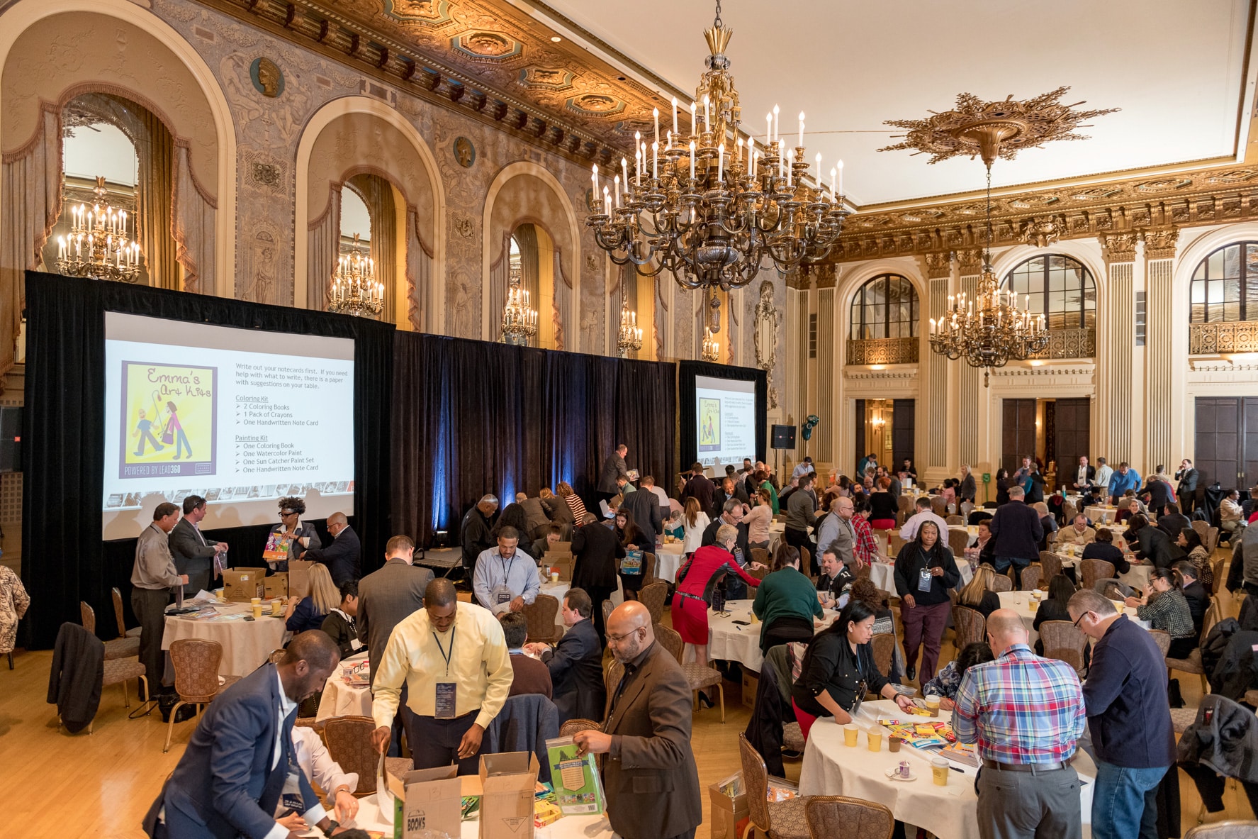 The Buccini/Pollin Group and PM Hotel Group Assemble 750 Art Boxes through Emma’s Art Kits
