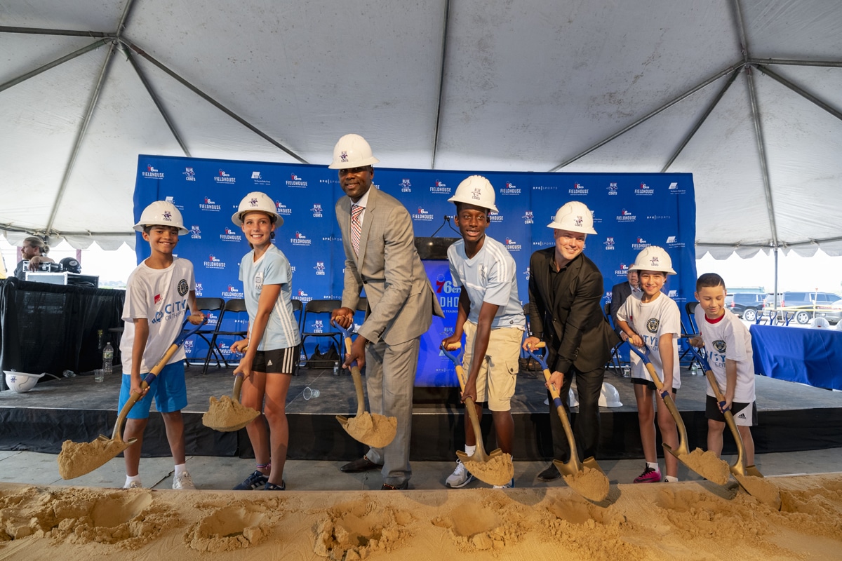 Philadelphia 76ers and Buccini/Pollin Group Break Ground on State-of-the-Art 76ers Fieldhouse in Wilmington, Delaware