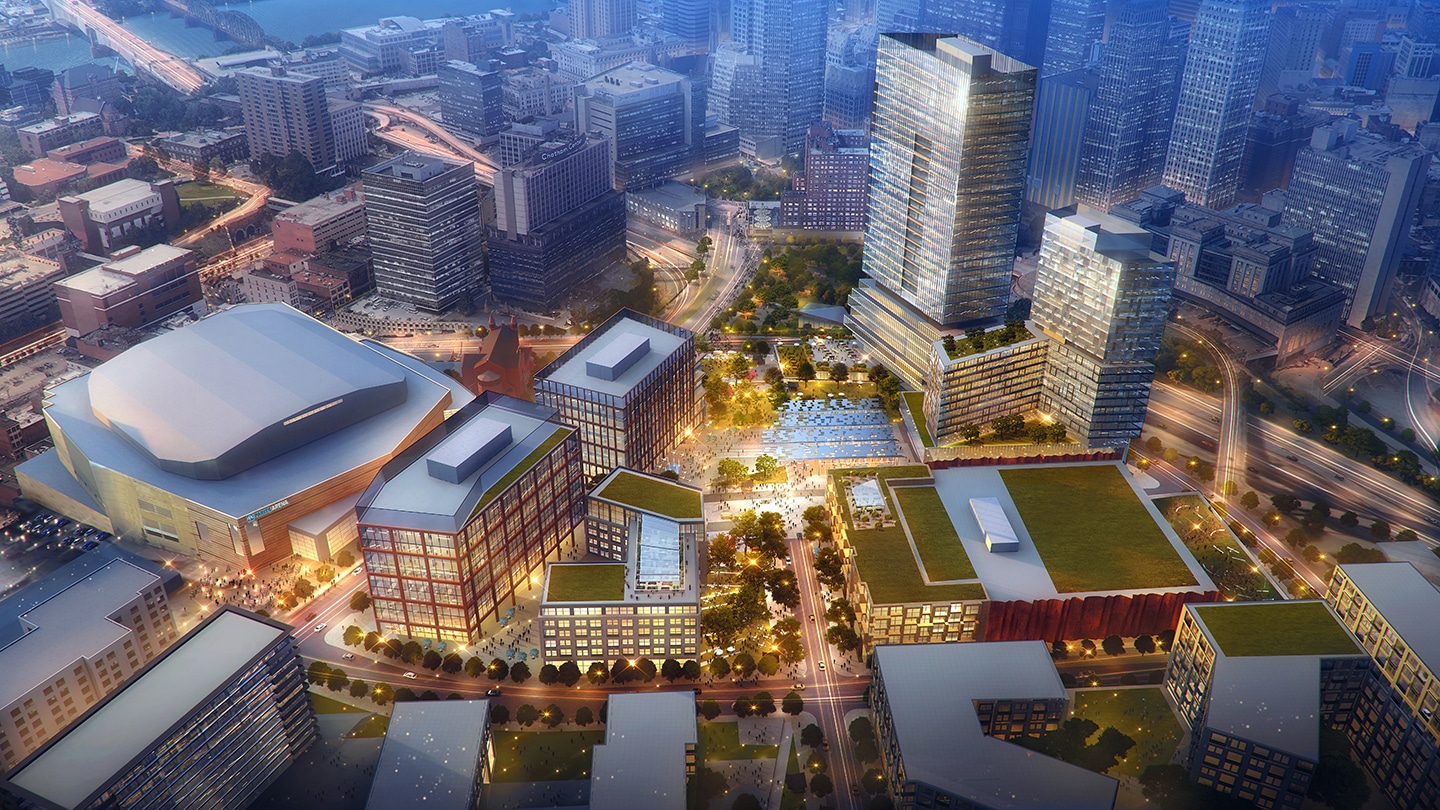 The Buccini/Pollin Group mentioned in Pittsburgh-Post Gazette: ‘Let’s Do Something Great’ — Penguins Unveil Big New Vision for Former Arena Site