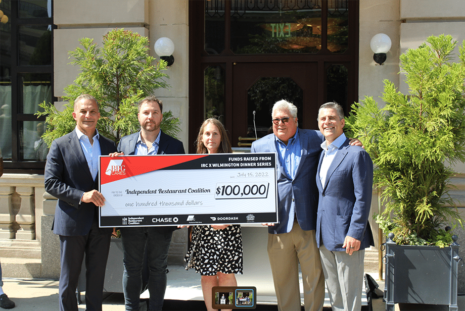 WILMINGTON’S CELEBRITY CHEF DINNER SERIES RAISES $100,000 FOR THE INDEPENDENT RESTAURANT COALITION (IRC)