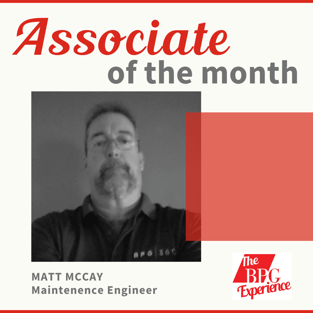 Congratulations Matt McCay, August Associate of the Month!