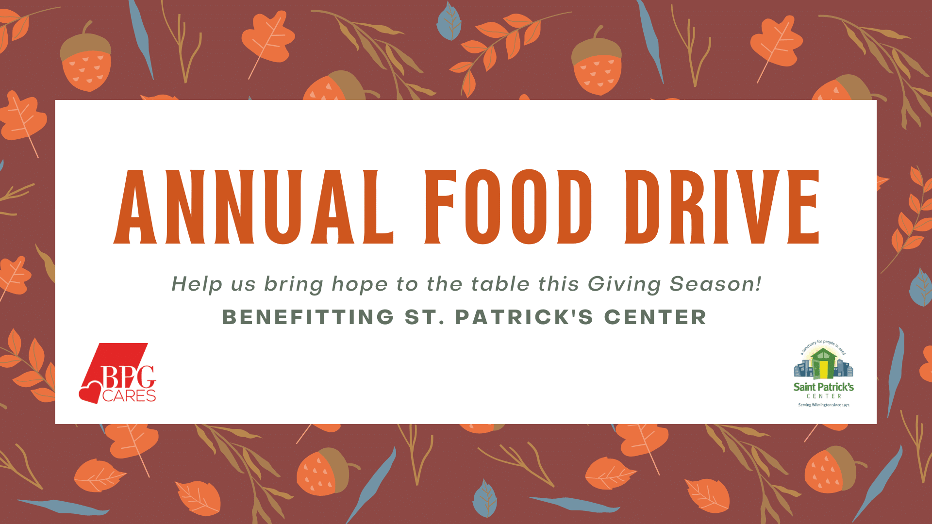 BPG Cares Annual Holiday Food Drive