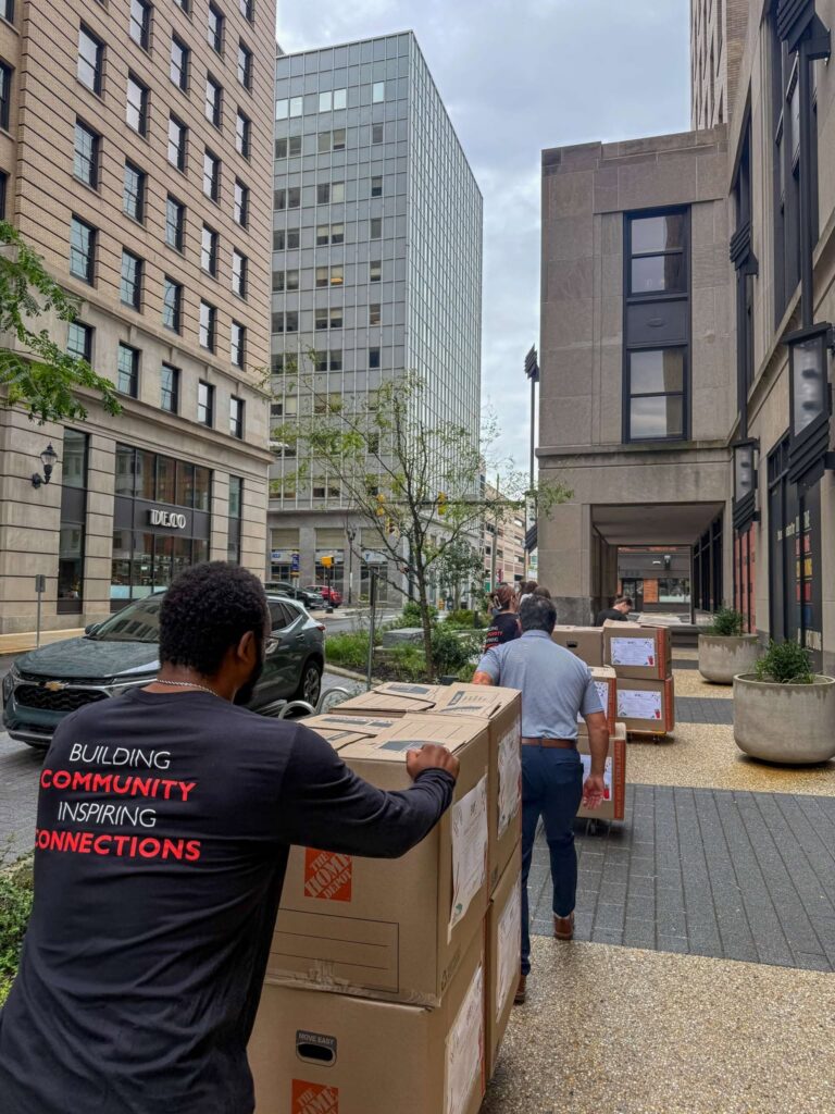 BPG associates deliver donated school supplies and hygiene essentials for Wilmington students as part of the 2026 BPG Cares drive.