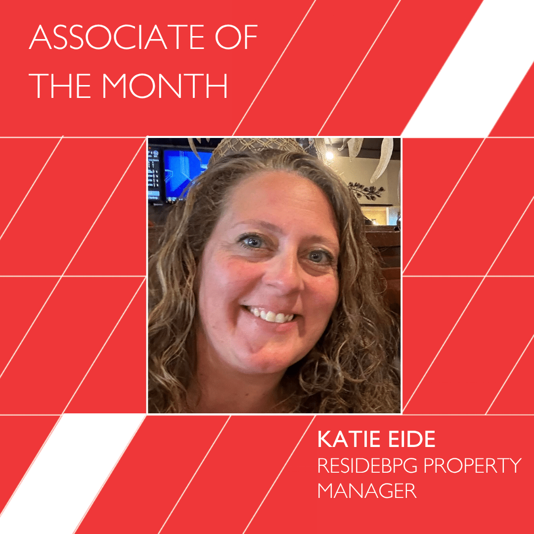 Congratulations to Katie Eide, July Associate of the Month